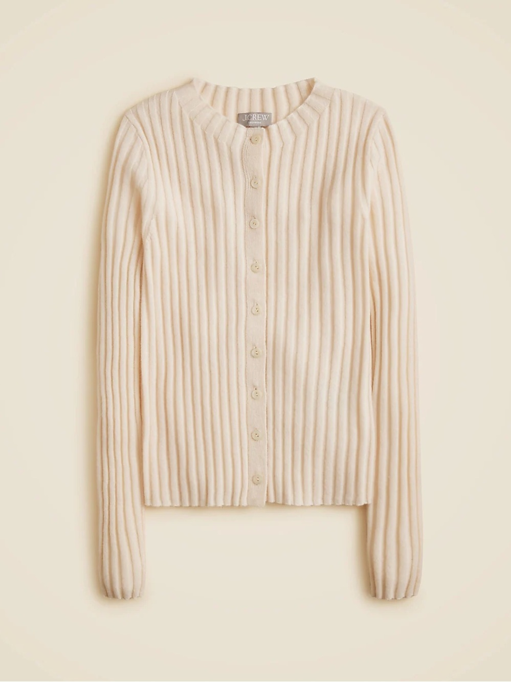 J.Crew Wide-rib cashmere cardigan CO325
